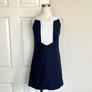 Lily Pulitzer Navy Knot Button Mini Dress